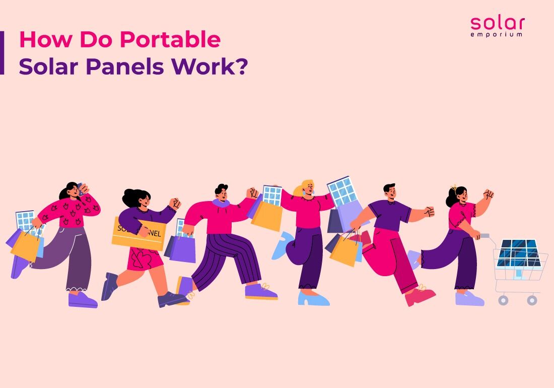 how do portable solar panels work